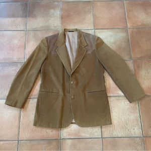 Vintage Pioneer Wear corduroy and cowhide jacket
